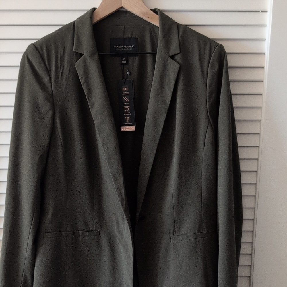 Banana Republic Dark Green Blazer